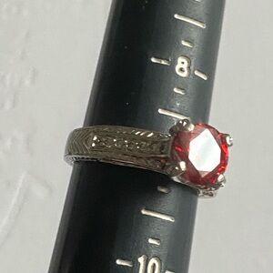 925 ADI THAI STERLING AND CZ RING SZ 9.